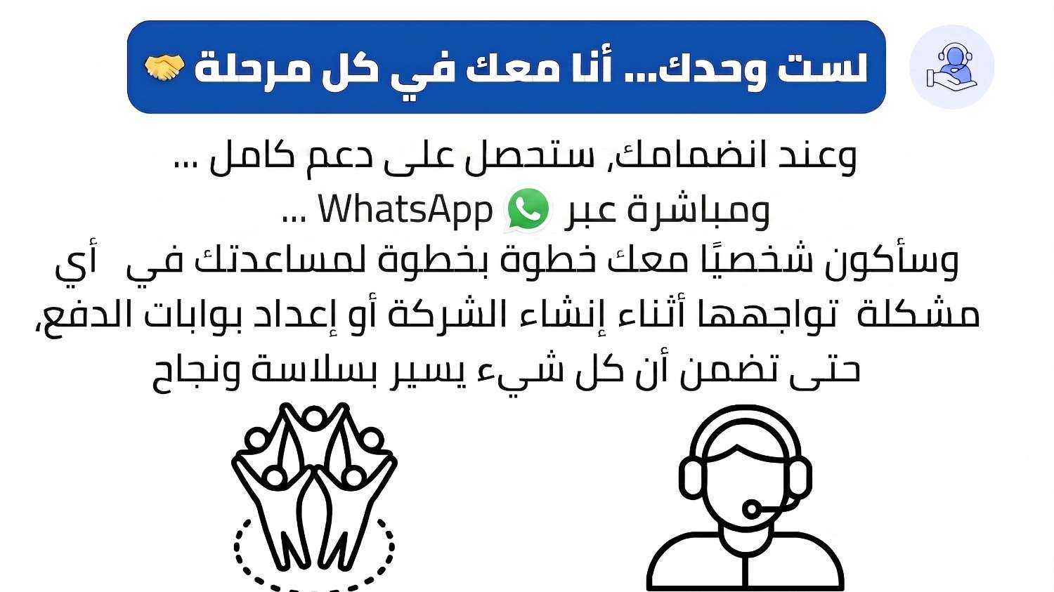 دعم عبر Discord و WhatsApp